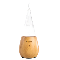 Nebulizer - essential oil diffuser Mohani - light bamboo, glass cone