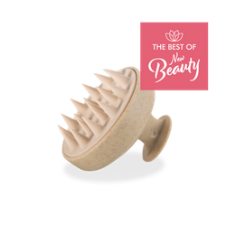 Hair washing and head massage brush - beige