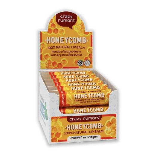 Crazy Rumors natural lip balm - Honeycomb - 10+2 FREE