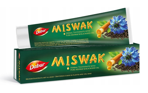 Dabur Herbal Toothpaste with Pure Miswak and Black Seed Oil (100 ml)