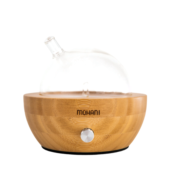 Nebulizer - essential oil diffuser Mohani - bamboo, glass sphere