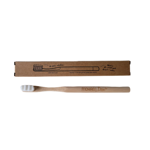 Toothbrush bamboo - Natural Color, 10,000 Soft Bristles | MOHANI