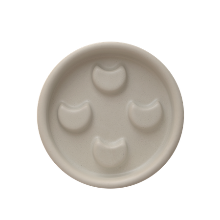 Ceramic soap dish - matte gray