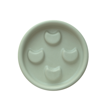 Ceramic soap dish - matte salvia