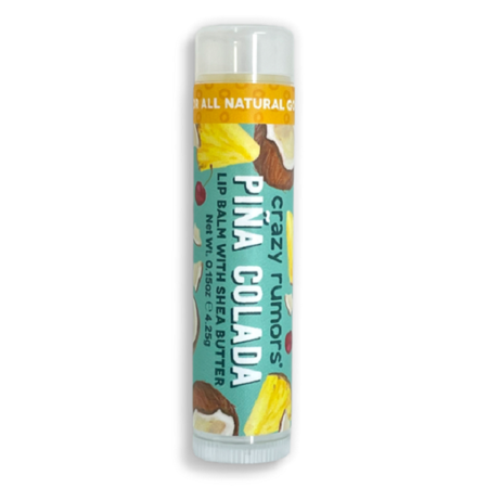 Crazy Rumors natural lip balm - PIÑA COLADA - 10+2 FREE.