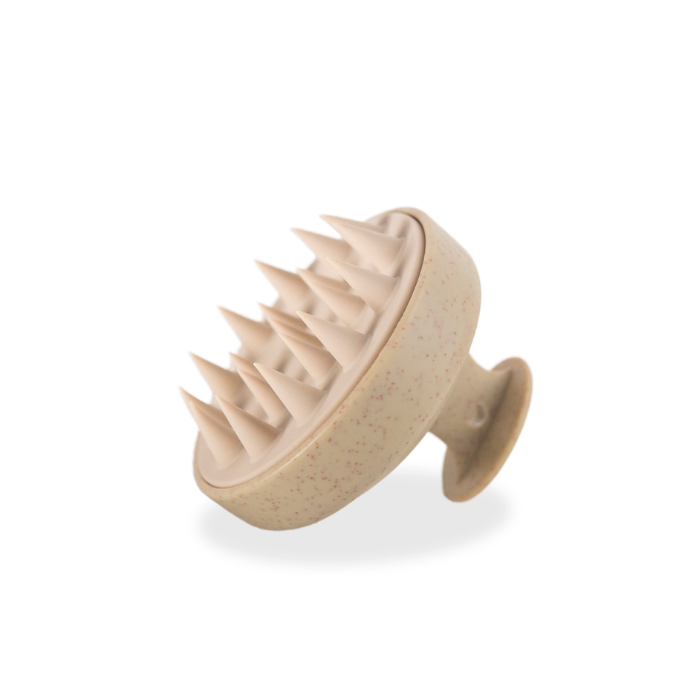 Hair washing and head massage brush - beige