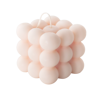 100% natural canola wax Bubble Candle - pink, large