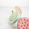 Hair washing and head massage brush - green