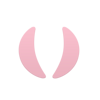 Reusable silicone flaps for nasolabial furrows