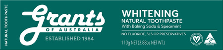 Soothing, natural toothpaste for sensitive teeth Grants of Australia-no fluoride