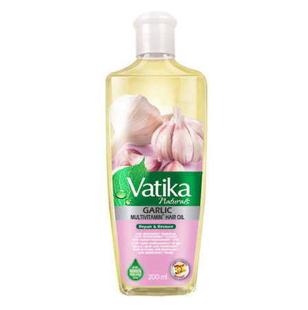 Vatika Garlic Hair Oil for Hair Strengthening and Repair – Dabur (200 ml)