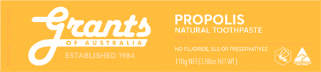 Protective propolis toothpaste from Grants of Australia-no fluoride