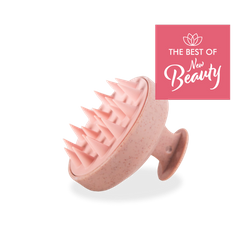 Hair washing and head massage brush - pink