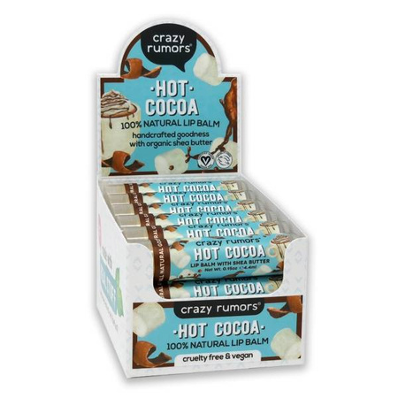 Crazy Rumors natural lip balm - Hot Cocoa - 10+2 FREE.