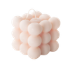 100% natural canola wax Bubble Candle - pink, large