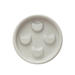 Ceramic soap dish - matte ecru