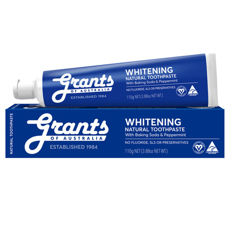 Whitening natural toothpaste from Grants of Australia-no fluoride