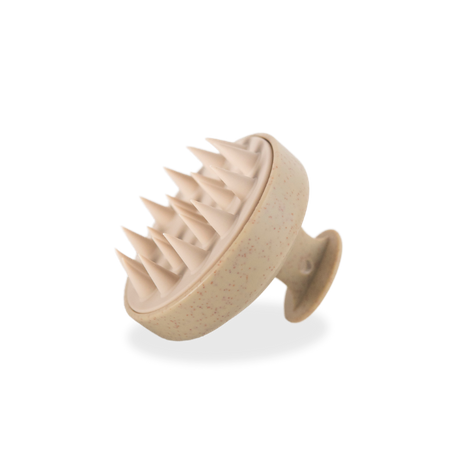 Hair washing and head massage brush - beige