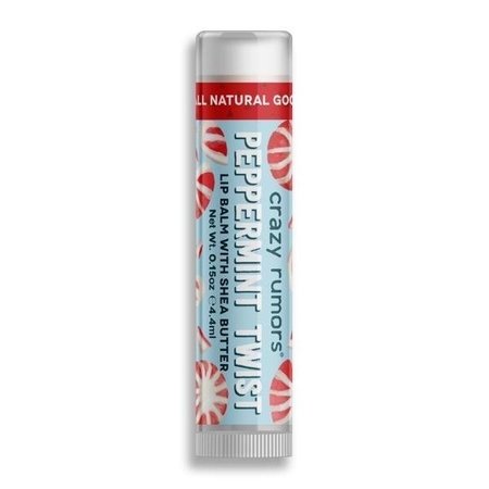 Crazy Rumors Natural Lip Balm - Peppermint Twist - 10+2 FREE.