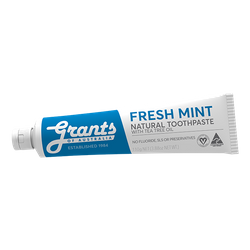 Refreshing natural toothpaste from Grants of Australia- fluoride-free, mint-flavored