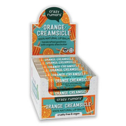 Crazy Rumors natural lip balm - Orange Creamsicle - 10+2 FREE.